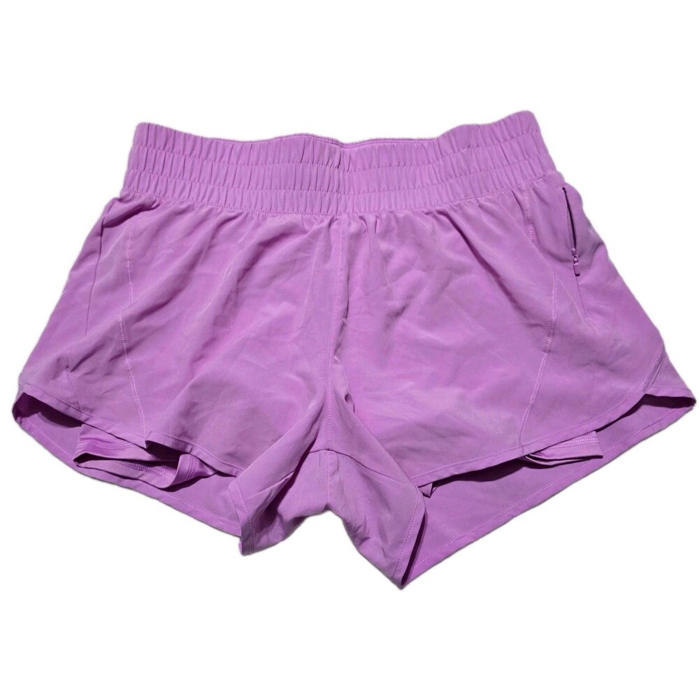 Avia Women's Sz L (12-14) 4" Purple Athletic Running Shorts with Bike Liner